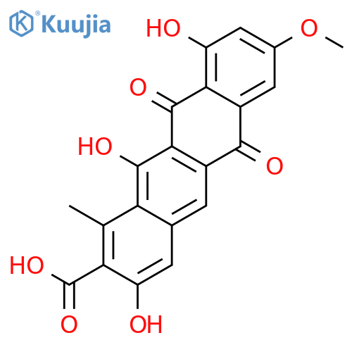 2-Naphthacenecarboxylicacid, 6,11-dihydro-3,10,12-trihydroxy-8-methoxy-1-methyl-6,11-dioxo- structure