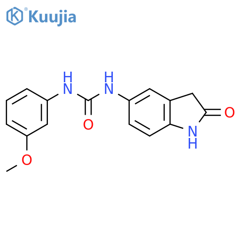 1-(3-methoxyphenyl)-3-(2-oxo-2,3-dihydro-1H-indol-5-yl)urea structure