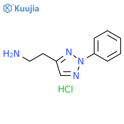 2-(2-Phenyl-2H-1,2,3-triazol-4-yl)ethan-1-amine hydrochloride structure