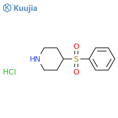 4-(benzenesulfonyl)piperidine hydrochloride structure