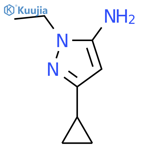 3-Cyclopropyl-1-ethyl-1H-pyrazol-5-amine structure