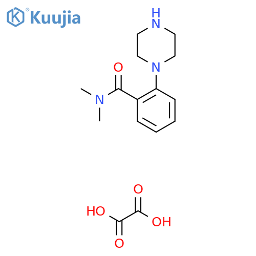 N,N-Dimethyl-2-(piperazin-1-yl)benzamide oxalate structure