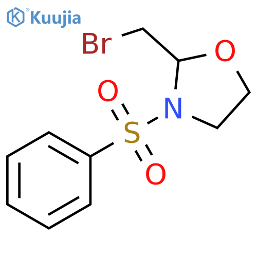 3-(benzenesulfonyl)-2-(bromomethyl)-1,3-oxazolidine structure