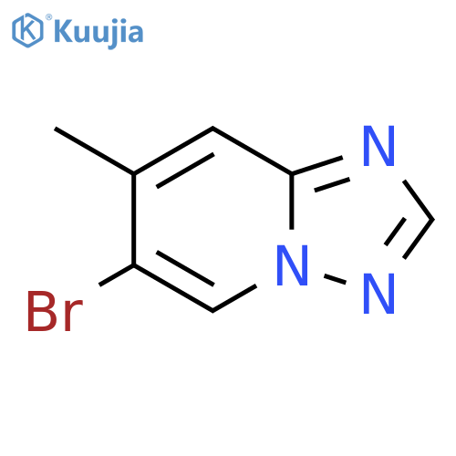 6-bromo-7-methyl-[1,2,4]triazolo[1,5-a]pyridine structure