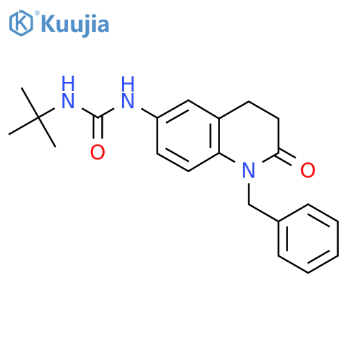1-(1-benzyl-2-oxo-1,2,3,4-tetrahydroquinolin-6-yl)-3-tert-butylurea structure