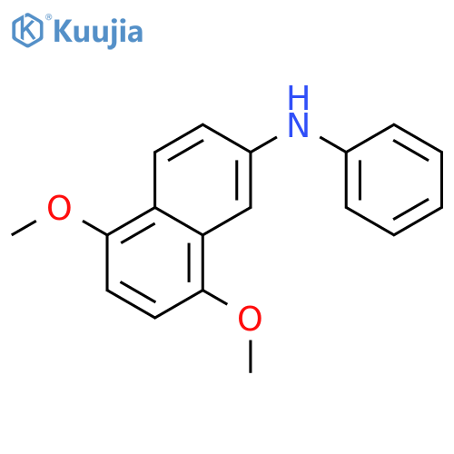 2-Naphthalenamine, 5,8-dimethoxy-N-phenyl- structure