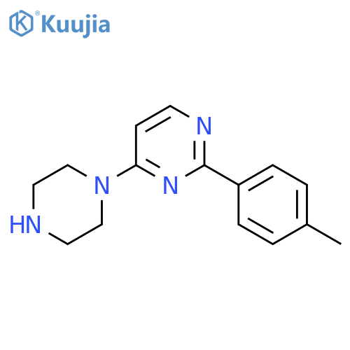 2-(4-Methylphenyl)-4-piperazin-1-ylpyrimidine structure