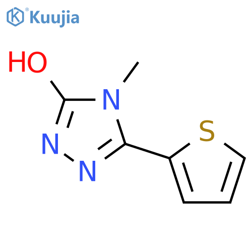 3H-1,2,4-Triazol-3-one,2,4-dihydro-4-methyl-5-(2-thienyl)- structure