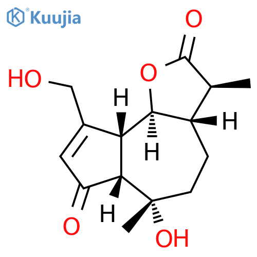 Azuleno[4,5-b]furan-2,7-dione,3,3a,4,5,6,6a,9a,9b-octahydro-6-hydroxy-9-(hydroxymethyl)-3,6-dimethyl-,(3S,3aS,6S,6aR,9aR,9bS)- structure