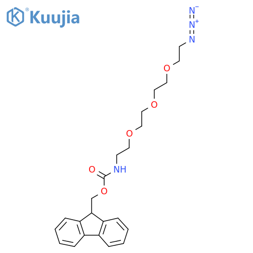 9H-Fluoren-9-ylmethyl N-[2-[2-[2-(2-azidoethoxy)ethoxy]ethoxy]ethyl]carbamate structure