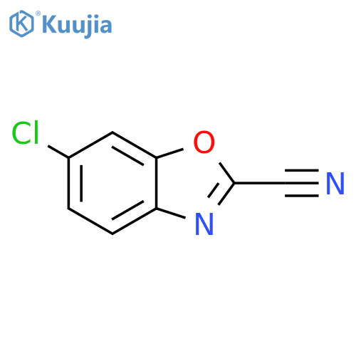2-Benzoxazolecarbonitrile, 6-chloro- structure