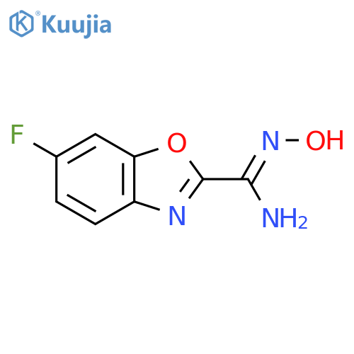 6-Fluoro-N'-hydroxy-1,3-benzoxazole-2-carboximidamide structure
