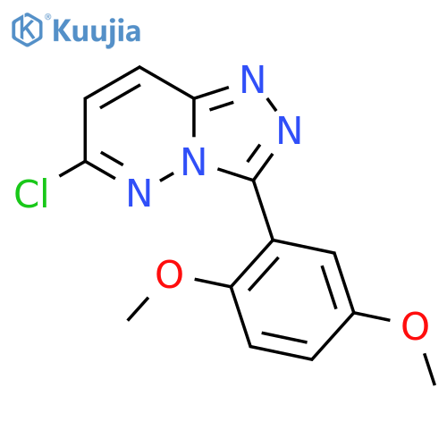 6-chloro-3-(2,5-dimethoxyphenyl)-[1,2,4]triazolo[4,3-b]pyridazine structure