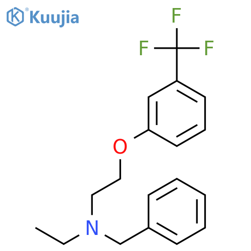 Benzenemethanamine, N-ethyl-N-[2-[3-(trifluoromethyl)phenoxy]ethyl]- structure