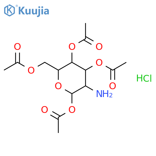 6-(Acetoxymethyl)-3-aminotetrahydro-2H-pyran-2,4,5-triyl triacetate hydrochloride structure