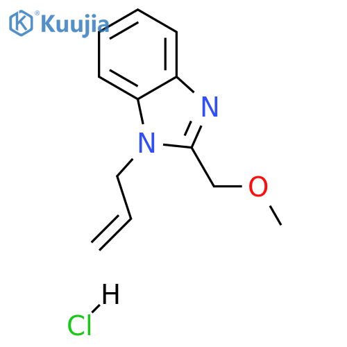 2-(methoxymethyl)-1-(prop-2-en-1-yl)-1H-1,3-benzodiazole hydrochloride structure