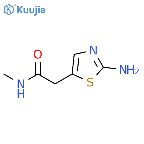 2-(2-Amino-1,3-thiazol-5-yl)-N-methylacetamide structure