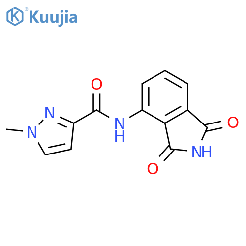 N-(1,3-dioxo-2,3-dihydro-1H-isoindol-4-yl)-1-methyl-1H-pyrazole-3-carboxamide structure