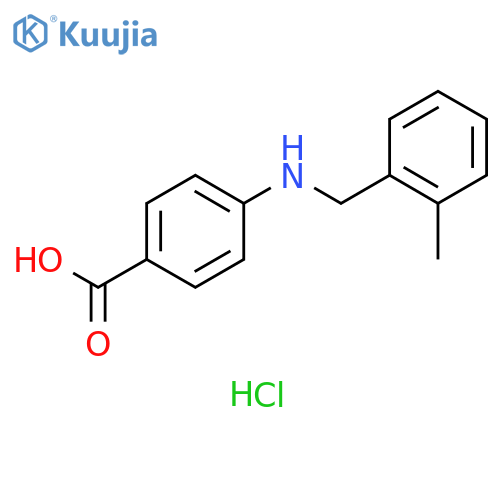 4-{(2-Methylphenyl)methylamino}benzoic Acid Hydrochloride structure