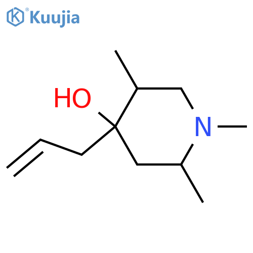 1,2,5-trimethyl-4-(prop-2-en-1-yl)piperidin-4-ol structure