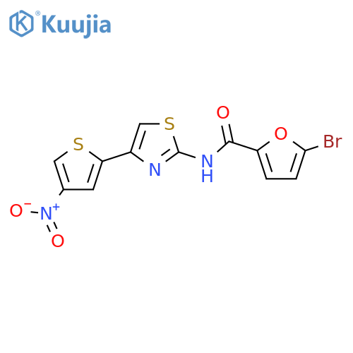 5-bromo-N-4-(4-nitrothiophen-2-yl)-1,3-thiazol-2-ylfuran-2-carboxamide structure