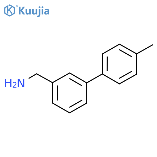 3-(4-methylphenyl)phenylmethanamine structure