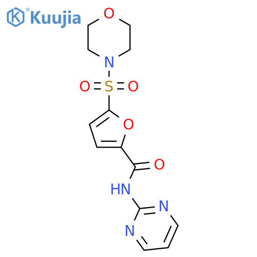5-(morpholine-4-sulfonyl)-N-(pyrimidin-2-yl)furan-2-carboxamide structure
