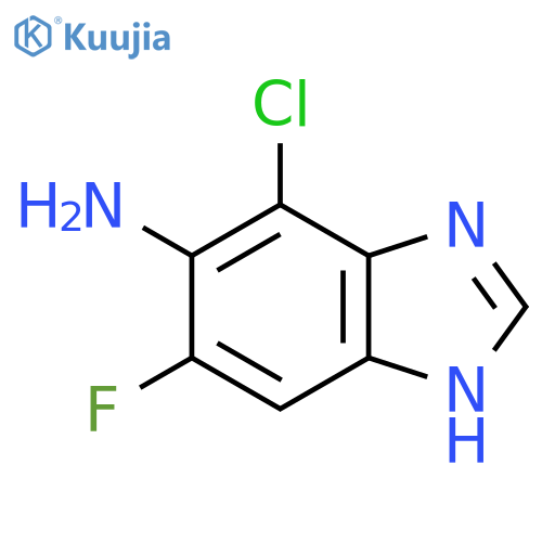4-Chloro-6-fluoro-1H-benzo[d]imidazol-5-amine structure