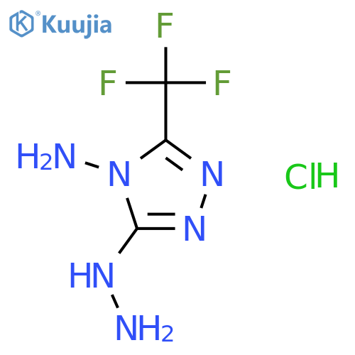 3-Hydrazino-5-(trifluoromethyl)-4H-1,2,4-triazol-4-amine hydrochloride structure