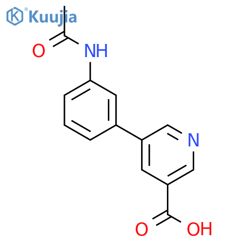 5-[3-(Acetylamino)phenyl]nicotinic acid structure