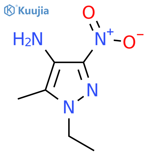 1-Ethyl-5-methyl-3-nitro-1H-pyrazol-4-amine structure