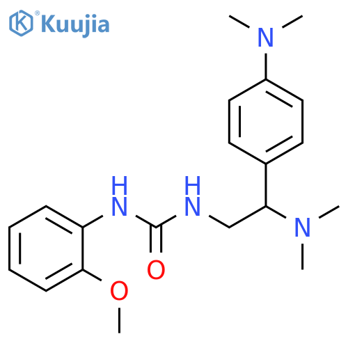 1-[2-(dimethylamino)-2-[4-(dimethylamino)phenyl]ethyl]-3-(2-methoxyphenyl)urea structure