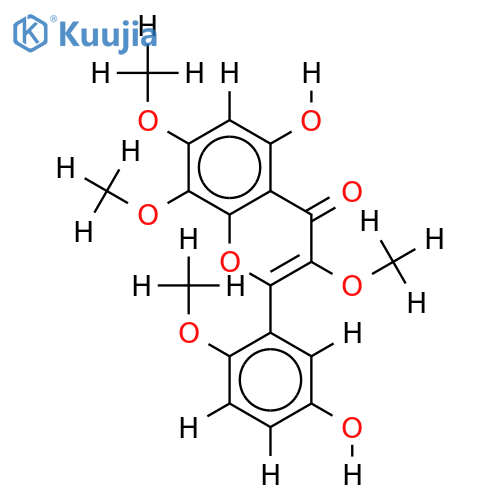 2',3,7,8-Tri-Me ether-2',3,5,5',7,8-Hexahydroxyflavone structure