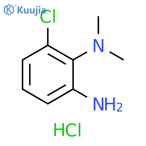 6-chloro-1-N,1-N-dimethylbenzene-1,2-diamine hydrochloride structure