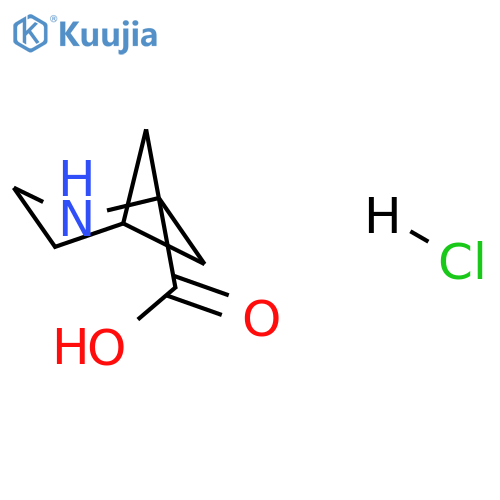 2-Azabicyclo[3.1.1]heptane-1-carboxylic acid hydrochloride structure