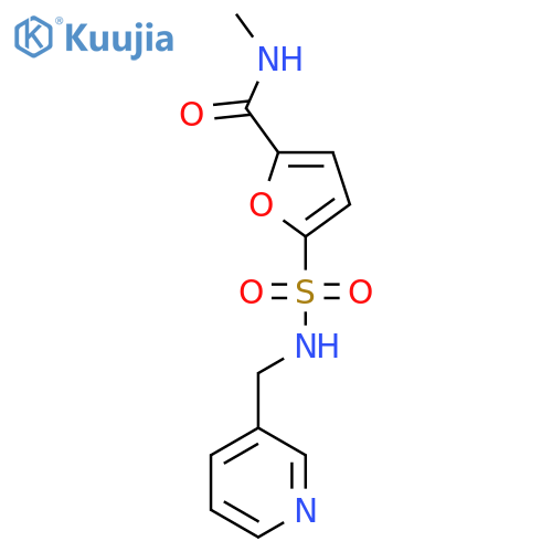 N-methyl-5-{(pyridin-3-yl)methylsulfamoyl}furan-2-carboxamide structure