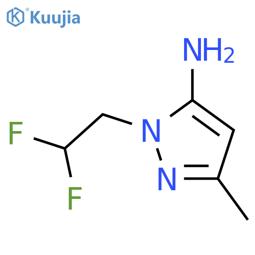 1-(2,2-Difluoroethyl)-3-methyl-1H-pyrazol-5-amine structure