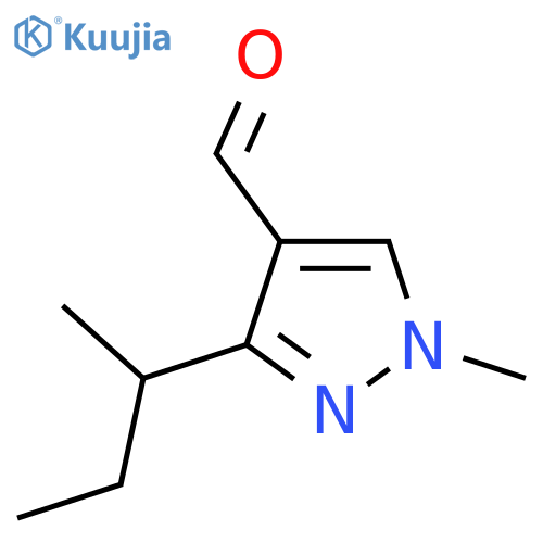 3-(butan-2-yl)-1-methyl-1H-pyrazole-4-carbaldehyde structure