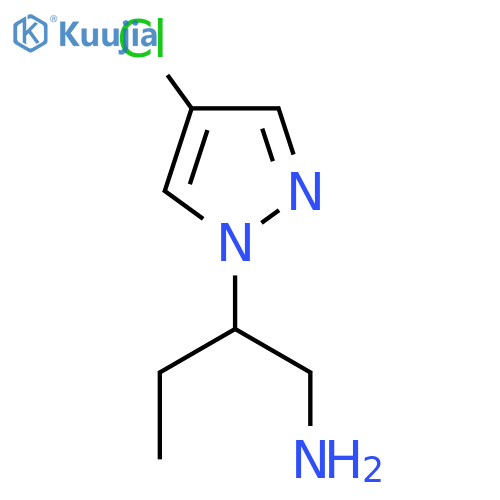 2-(4-Chloro-1H-pyrazol-1-yl)butylamine structure