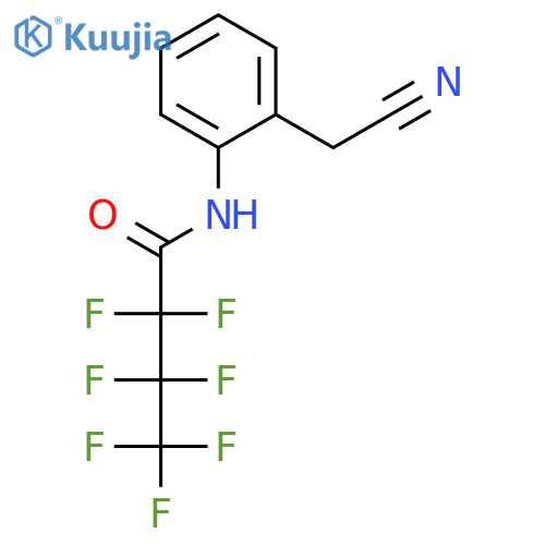 Butanamide, N-[2-(cyanomethyl)phenyl]-2,2,3,3,4,4,4-heptafluoro- structure