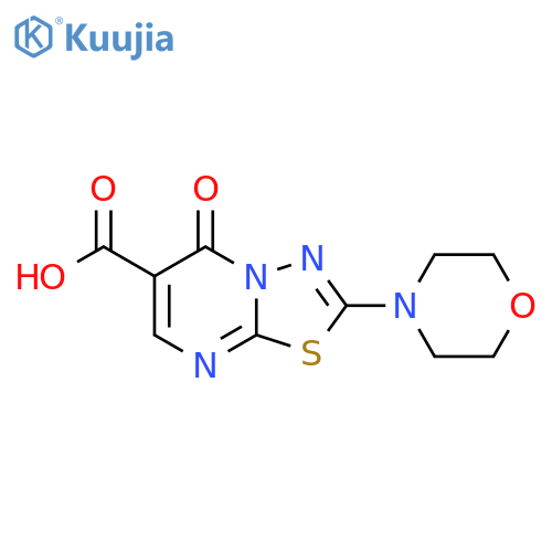 2-Morpholin-4-yl-5-oxo-5H-[1,3,4]thiadiazolo[3,2-a]pyrimidine-6-carboxylic acid structure