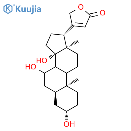Card-20(22)-enolide,3,7,14-trihydroxy-, (3b,5b,7b)- structure