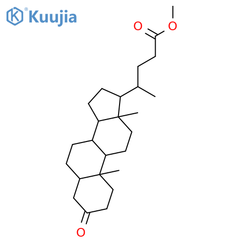 Methyl-3-keto-5b-cholan-24-oate structure