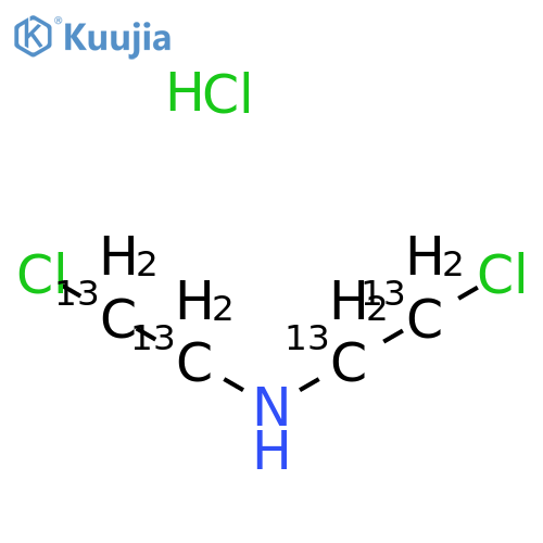Bis(2-chloroethyl)-13C4-amine Hydrochloride structure