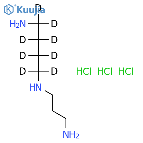 N-(3-Aminopropyl)butane-1,4-diamine Trihydrochloride (1,1,2,2,3,3,4,4-d8, 98%) Chemical Purity 95% structure