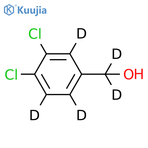 dideuterio-(3,4-dichloro-2,5,6-trideuteriophenyl)methanol structure