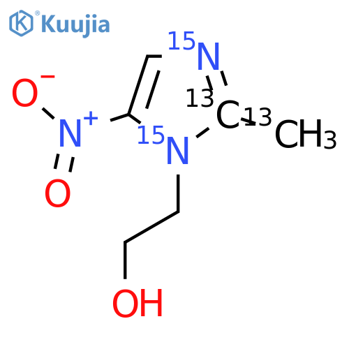 Metronidazole-13C2,15N2 structure
