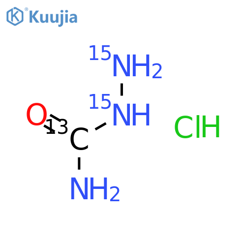 Semicarbazide-13C,15N2 Hydrochloride structure