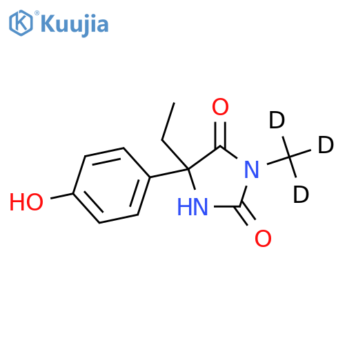 (+/-)-4-Hydroxy Mephenytoin-d3 structure