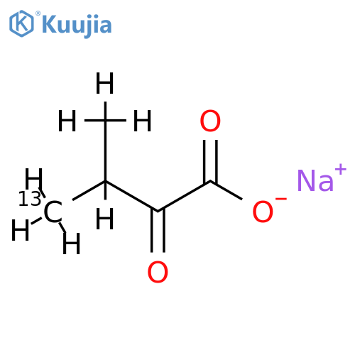α-Keto Isovaleric Acid-13C Sodium Salt structure